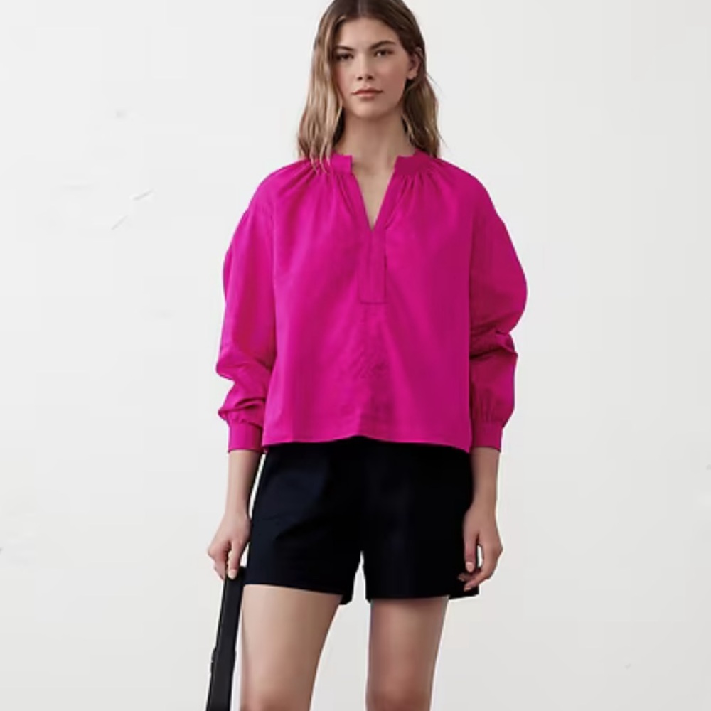 Banana Republic Trapunto Stitch Voile Top